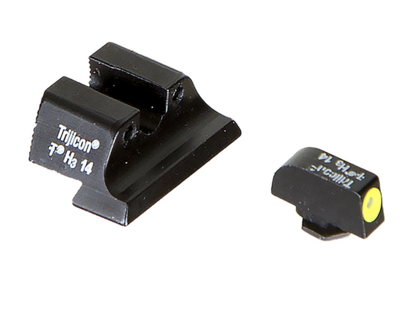 Trijicon 600545 HD Night Sight Set 3-Dot Tritium Green with Yellow Outline Front, Green with Black Outline Rear Black Frame for Glock 20,21,29,30,36,40,41 Including S, SF Variants
