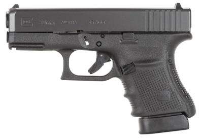Glock G30 Gen4 Subcompact 45 ACP 3.78&quot; Barrel 10+1, Black Frame &amp; Slide, Finger Grooved Rough Texture Grip, Modular Backstrap, Reversible Mag. Catch, Safe Action Trigger