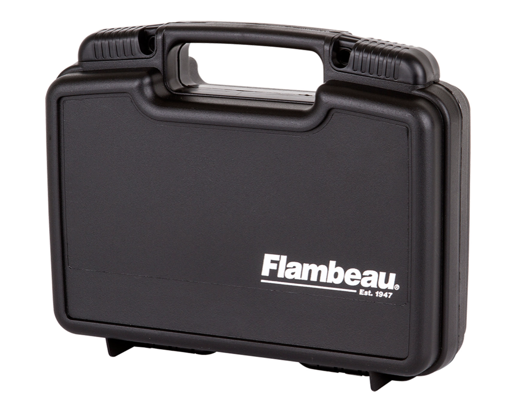 Flambeau 6445SC Safe Shot Pistol Case made of Polymer with Black Finish, Egg Crate Foam Padding, Integrated Handle &amp; TSA/Airline Approved 9.75&quot; L x 6&quot; W x 2.75&quot; D Interior Dimensions