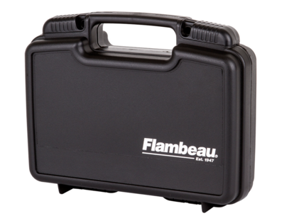 Flambeau 6445SC Safe Shot Pistol Case made of Polymer with Black Finish, Egg Crate Foam Padding, Integrated Handle &amp; TSA/Airline Approved 9.75&quot; L x 6&quot; W x 2.75&quot; D Interior Dimensions