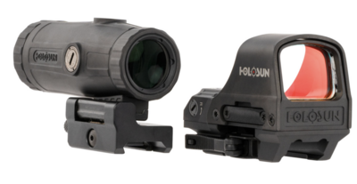 Holosun HS510CHM3X HS510C/HM3X Combo Black Anodized 1x 3x 2/65 MOA Red Circle w/Dot Reticle Includes Case