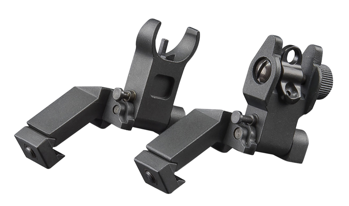Aim Sports MT45FS Flip Up Front Sight 45 Degree Low Profile Black Anodized for AR-15