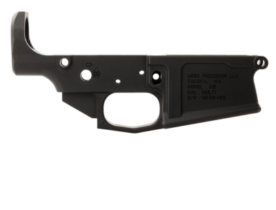 Aero Precision APAR308003C M5 Receiver Multi-Caliber Black Anodized Finish 7075-T6 Aluminum Material with Mil-Spec Dimensions for AR-10