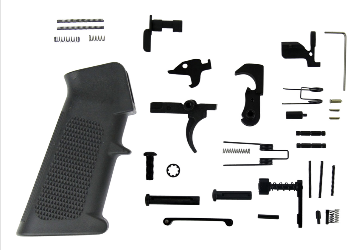 TacFire  AR-15 Parts Kit AR-Platform Black A2 Grip Black