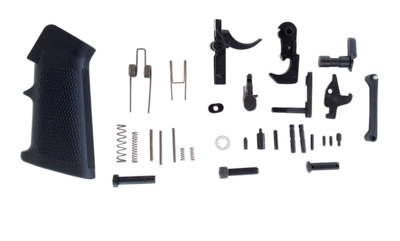 LBE Unlimited Complete Lower Parts Kit w/Pistol Grip &amp; Trigger Guard AR-15 Black
