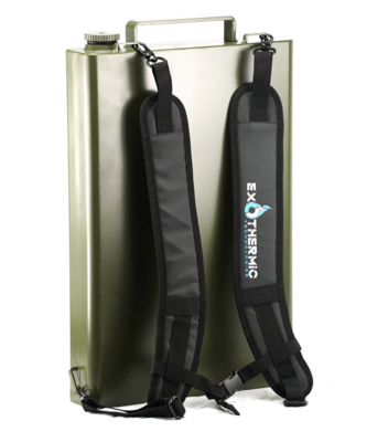 Exothermic Technologies Pulsefire Backpack Kit Green Powder Coated Aluminum 14.30&quot; Long Fuel Gasoline/Gasoline, Diesel Mix Works With Pulsefire LRT/UBF Includes 3.3 Gallon Tank/Hose/Shoulder Straps