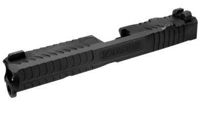CMC Triggers Kragos Slide Black DLC 17-4 Stainless Steel fits Glock G17 Gen3 RMR Cut
