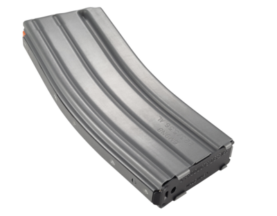Duramag Speed Replacement Magazine Gray with Orange Follower Detachable 30rd 223 Rem, 300 Blackout, 5.56x45mm NATO for AR-15