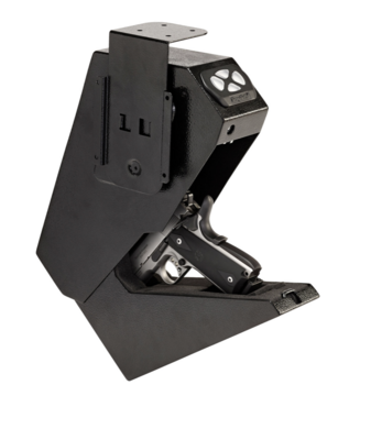 SnapSafe 75431 Drop Box Keypad Vault Keypad/Key Entry Black Steel Holds 1 Handgun 13.50&quot; H x 7.50&quot; W x 3.60&quot; D