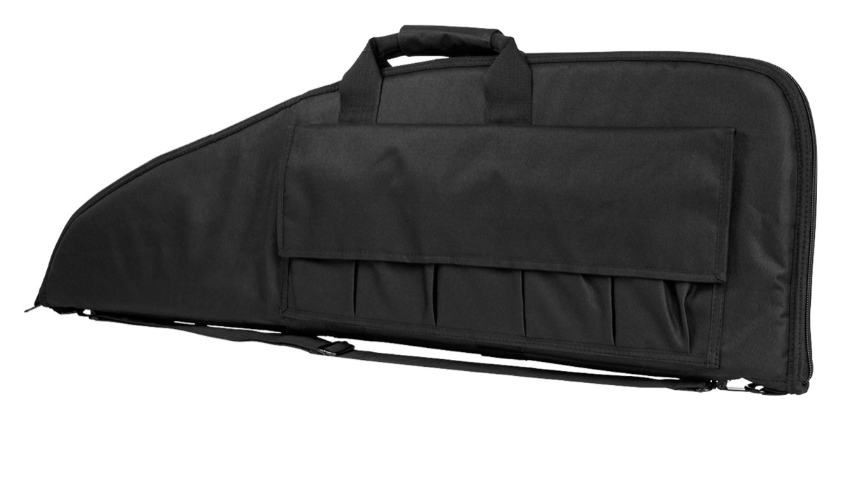 NCStar VISM Rifle Case with Double Zippers, ID Holder, Foam Padding &amp; Black Finish 38&quot; L x 13&quot; H Interior Dimensions