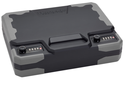 Hornady 95260 TrekLite Lock Box XXL Combination/Key Entry Black Polycarbonate Holds 2 Handguns 12.20&quot; x 10.10&quot; x 3.30&quot;