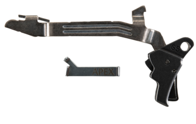 Apex Tactical 102116 Action Enhancement Trigger Kit Drop-in Trigger with Apex Trigger Bar &amp; Black Finish for Glock 17/19/19x/26/34/45 Gen5
