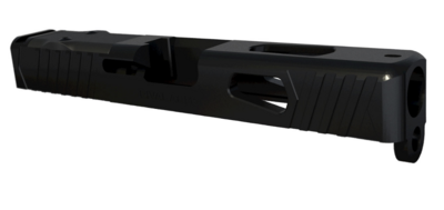 Rival Arms RA10G205A Precision Slide A1 with Docter Cut Black QPQ Case Hardened 17-4 Stainless Steel for Glock 19 Gen3