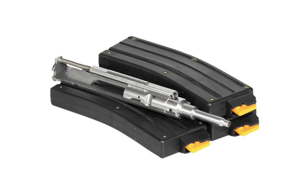 CMMG 22BA651 Bravo 22 Conversion Kit with 3 25rd Mags Stainless Steel Black