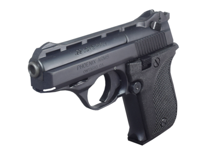 Phoenix Arms HP2ABB HP 22 LR 10+1 3&quot; All Matte Black Vent Rib Barrel, Serrated Slide &amp; Steel Frame, Black Polymer Grip