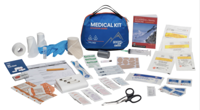 Adventure Medical Kits Mountain Explorer Medical Kit Treats Injuries/Illnesses Water Resistant Blue