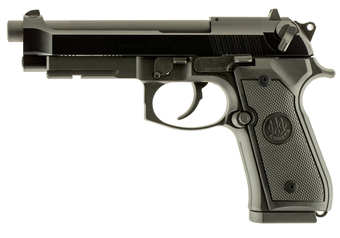 Beretta USA J90A1M9A1F19 M9A1 22 LR 15+1 4.90&quot; Black Burniton Steel Slide &amp; Aluminum Frame w/Picatinny Rail &amp; Checkered Black Aluminum Grip