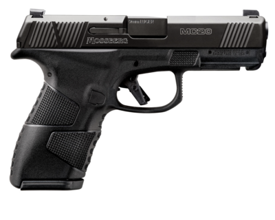 Mossberg 89016 MC2c Compact 9mm Luger 13+1/15+1 3.90&quot; Barrel, Polymer Frame w/Picatinny Accessory Rail, Serrated 416 Stainless Steel Slide w/Black DLC Finish, Aggressive Textured Polymer Grip, TruGlo 
