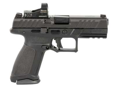 Beretta USA SPEC0703A APX-A1 FS w/Burris FastFire 9mm Luger 10+1 4.25&quot; Black Aquatech Shield Serrated/Burris FastFire 3 Slide, Polymer Frame w/Picatinny Rail &amp; Black Ergonomic Polymer Grips Ambidextro