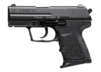 HK P2000 Subcompact V3 SA/DA 9mm Luger Caliber with 3.26&quot; Barrel, 10+1 Capacity, Black Finish Picatinny Rail Frame, Serrated Steel Slide, Finger Grooved Interchangeable Backstrap Grip &amp; Night Sights I