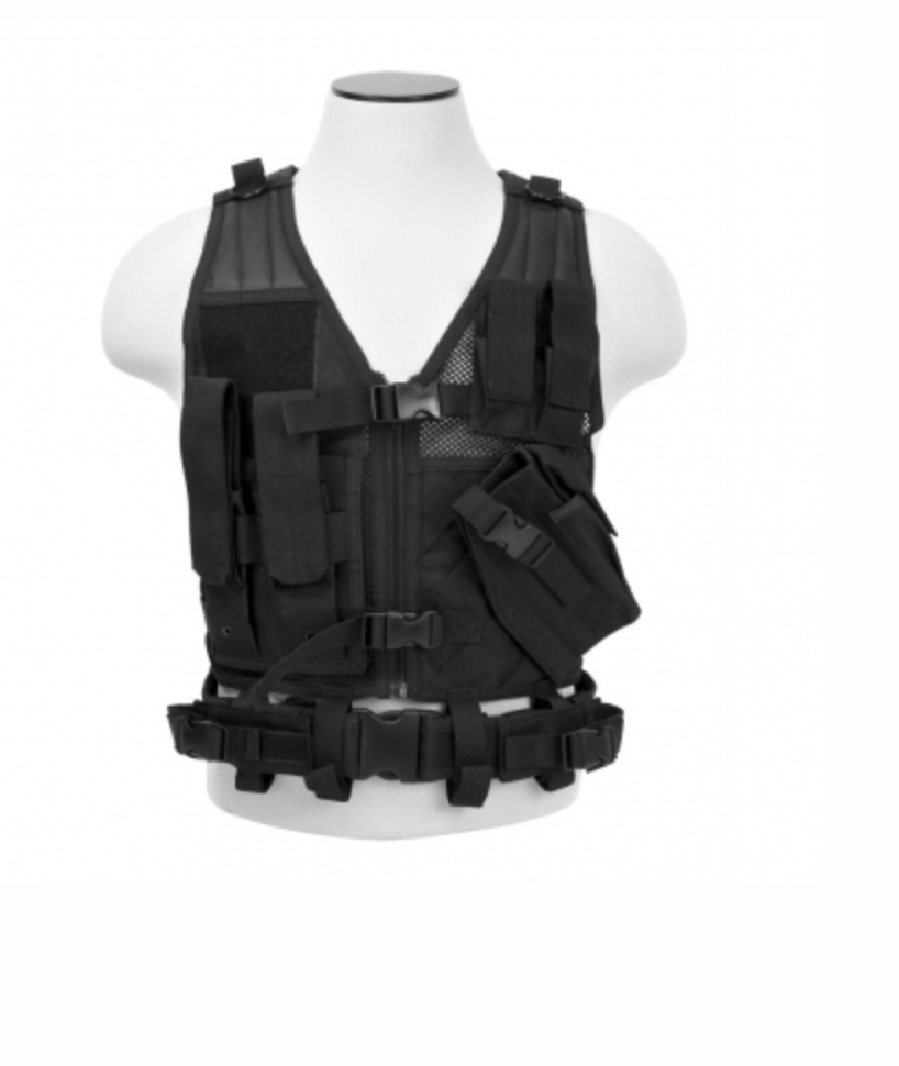 VISM Tactical Vest, Color: Black