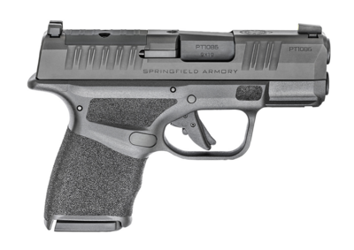 Springfield Armory HC9319BOSP Hellcat Micro-Compact OSP 9mm Luger 13+1/11+1 3&quot; Melonite Barrel, Black Polymer Frame w/Picatinny Acc. Rail &amp; Adaptive Grip Texture, Optic Ready Black Melonite Slide