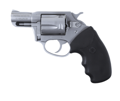 Charter Arms 73220 Undercoverette 32 H&amp;R Mag 6rd 2&quot; Matte Stainless Barrel, Matte Stainless Aluminum Frame, Black Finger Grooved Rubber Grip