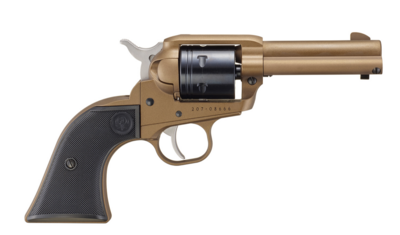 Ruger 2054 Wrangler 22 LR 6rd Shot 3.75&quot;, Burnt Bronze Cerakote Barrel &amp; Frame, Black Cerakote Cylinder, Black Checkered Polymer Grips