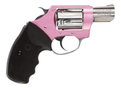 Charter Arms 53839 Undercover Lite Chic Lady 38 Special 5rd Shot 2&quot; High Polished Stainless Pink Aluminum Frame Black Finger Grooved Rubber Grip