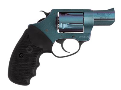Charter Arms 25387 Undercover Chameleon 38 Special Caliber with 2&quot; Barrel, 5rd Capacity Cylinder, Overall High Polished Iridescent Cerakote Finish &amp; Finger Grooved Black Rubber Grip