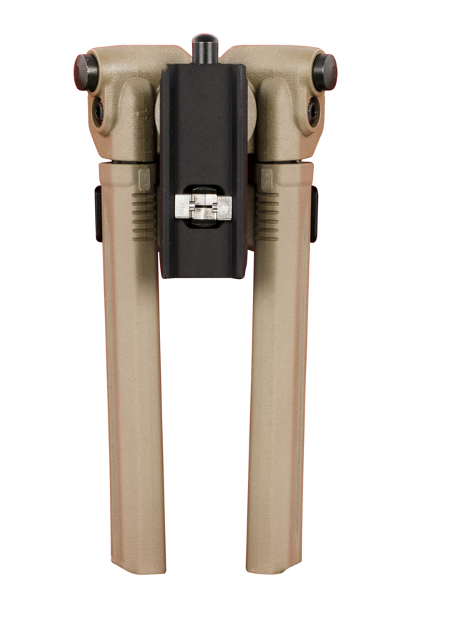 Magpul MAG1075-FDE Bipod made of Aluminum with Flat Dark Earth Finish, Sling Stud Attachment, 6.30-10.30&quot; Vertical Adjustment &amp; Rubber Feet for AR-Platform