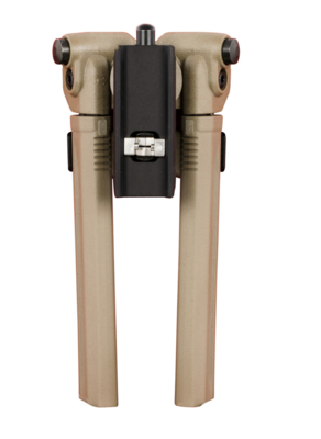 Magpul MAG1075-FDE Bipod made of Aluminum with Flat Dark Earth Finish, Sling Stud Attachment, 6.30-10.30&quot; Vertical Adjustment &amp; Rubber Feet for AR-Platform