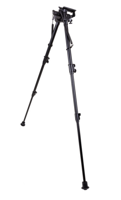Blackhawk 71BP16BK Sportster TraverseTrack Bipod Bipod 14.50-29.25&quot; Black Anodized Metal Sling Swivel Attached with Rubber Feet
