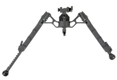 Accu-Tac FC-5 G2 Arca Spec Bipod made of Black Hardcoat Anodized Aluminum with ARCA Style Rail Attachment, Steel Feet &amp; 6.25&quot;-10.85&quot; Vertical Adjustment