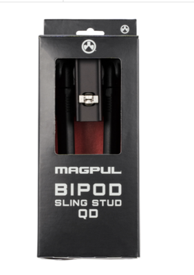 Magpul MAG1075-BLK Bipod made of Aluminum with Black Finish, Sling Stud Attachment, 6.30-10.30&quot; Vertical Adjustment, &amp; Rubber Feet for AR-Platform