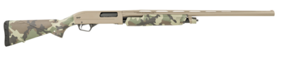 Winchester Repeating Arms 512434291 SXP Hybrid Hunter 12 Gauge 26&quot; 4+1 (2.75&quot;) 3.5&quot; Chamber, Flat Dark Earth Cerakote Rec/Barrel, Woodland Camo Furniture, TruGlo Fiber Optic Sight, 3 Invector-Plus Cho