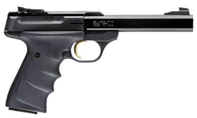 Browning 051407490 Buck Mark Standard *CA Compliant 22 LR 10+1 5.50&quot; Slab Side Barrel, Matte Black Serrated Steel Slide &amp; Aluminum Frame, Black Overmolded Grips
