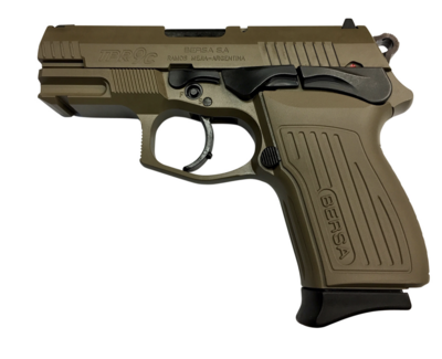 Bersa TPR Compact 9mm Luger 13+1 3.25&quot; Barrel, Flat Dark Earth Aluminum Frame w/Picatinny Acc. Rail, FDE Serrated Steel Slide, FDE Polymer Grip, Manual Safety, Integral Locking System