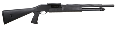 Stevens 19496 320 Security 12 Gauge 18.50&quot; 5+1 3&quot; Matte Black Matte Black Fixed Pistol Grip Stock Ambidextrous Hand (Full Size) 1-Piece Rail Includes Cylinder Choke