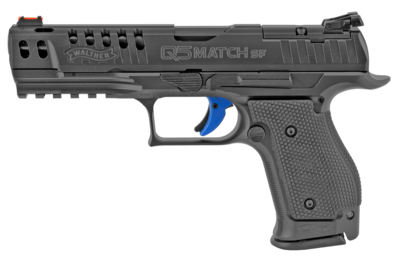 Walther Arms 2851075 PPQ M2 Q5 Match 9mm Luger Caliber with 5&quot; Barrel, 10+1 Capacity, Black Finish Steel Picatinny Rail/Beavertail Frame, Serrated/Optic Cut Matte Black Tenifer Steel Ported Slide &amp; Wr