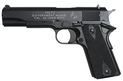 Walther Arms 5170304 1911 Colt Government A1 22 LR 12+1 5&quot; Matte Black Tenifer Serrated/Steel Slide, Black Zinc Alloy Frame w/Beavertail, Black Checkered Polymer Grips
