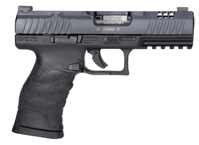 Walther Arms 5220302 WMP Optic Ready 22 WMR 10+1 4.50&quot; Black Optic Cut/Serrated Slide, Black Polymer Frame w/Picatinny Rail, Black Polymer Grips