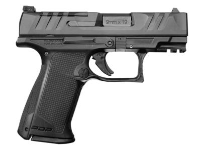 Walther Arms 2842734 PDP F-Series 9mm Luger 4&quot; Barrel 15+1, Polymer Frame With Picatinny Acc. Rail, Optic Cut Steel Slide, Performance Duty-F Trigger, Manual Safety, Optics Ready