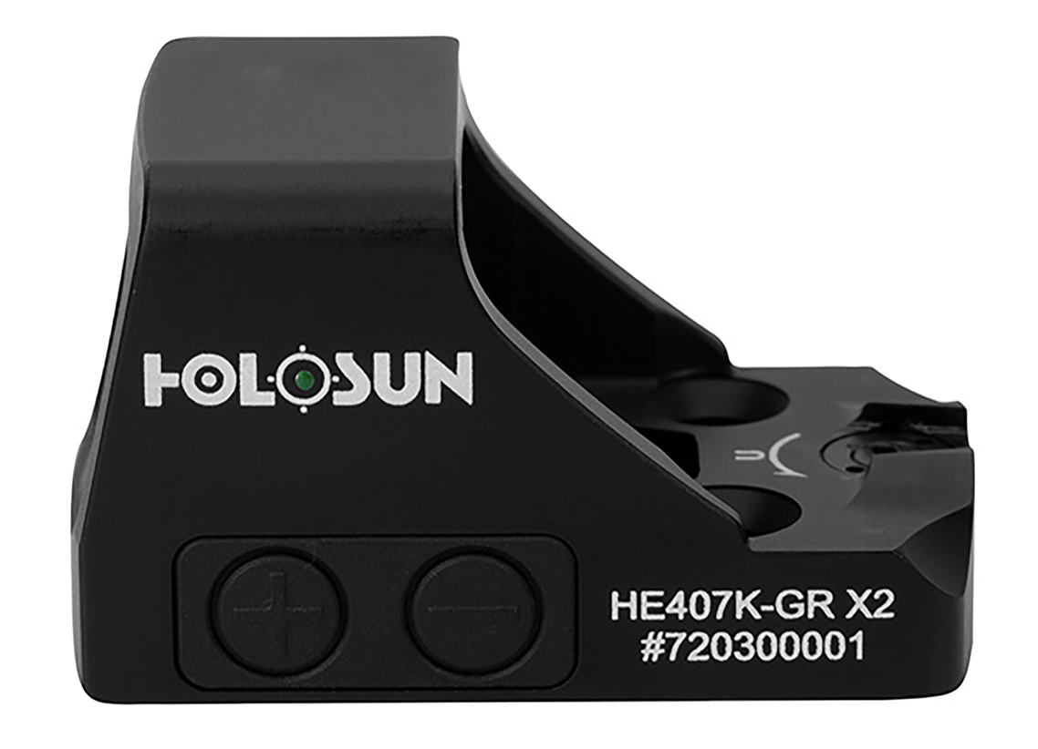 Holosun HE407KGRX2 HE407K X2 Black Anodized 1x 6 MOA Green Dot Reticle Compact Pistol