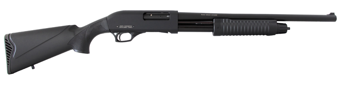 Rock Island CR103 Meriva 12 Gauge with 18.50&quot; Barrel, 3&quot; Chamber, 5+1 Capacity, Black Parkerized Metal Finish &amp; Black Synthetic Stock Right Hand (Full Size)