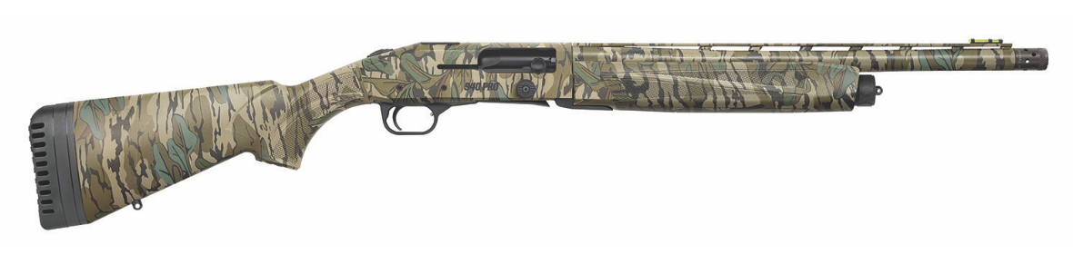 Mossberg 85158 940 Pro Turkey 12 Gauge 4+1 3&quot; 18.50&quot; Vent Rib Barrel, Drilled &amp; Tapped Receiver, Overall Mossy Oak Greenleaf, Self-Draining Synthetic Stock w/Adjustable LOP, Cast &amp; Drop, HiViz CompSig