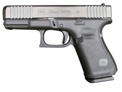 Glock G23 Gen5 Compact 40 S&amp;W 4.02&quot; Glock Marksman Barrel 13+1, Black Frame &amp; nDLC Slide, Modular Backstrap, Ambidextrous Slide Stop, Safe Action Trigger