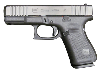 Glock G23 Gen5 Compact 40 S&amp;W 4.02&quot; Glock Marksman Barrel 10+1, Black Frame &amp; nDLC Slide, Modular Backstrap, Ambidextrous Slide Stop, Safe Action Trigger