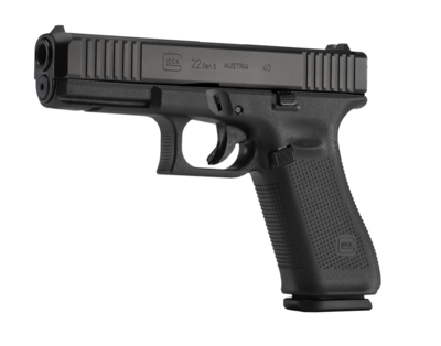 Glock G22 Gen5 40 S&amp;W 4.49&quot; Glock Marksman Barrel 10+1, Black Frame &amp; nDLC Slide, Modular Backstrap, Ambidextrous Mag. Catch &amp; Slide Stop, Safe Action Trigger