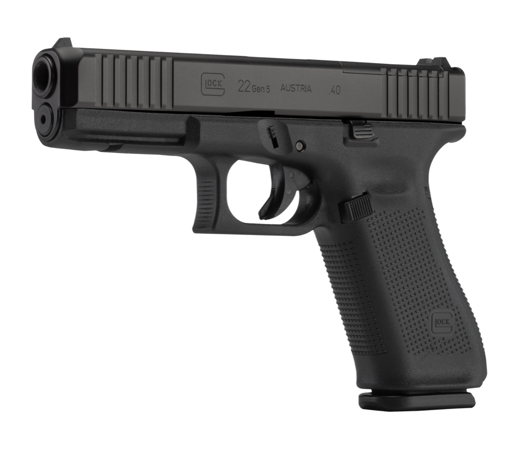 Glock G22 Gen5 MOS 40 S&amp;W 4.49&quot; Glock Marksman Barrel 15+1, Black Frame &amp; MOS nDLC Slide, Modular Backstrap, Ambidextrous Slide Stop, Safe Action Trigger, Optics Ready